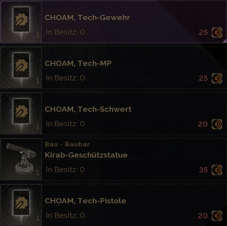 Dune Awakening CHOAM Salvage Rights Event rewards